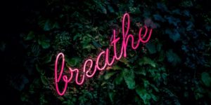 neon breathe sign
